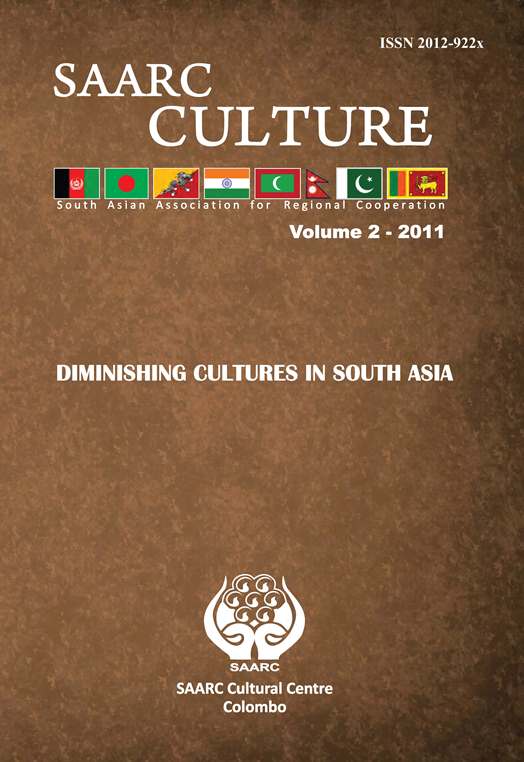 SAARC CULTURE, Vol. 2 : 2011 Diminishing Cultures in South Asia Image