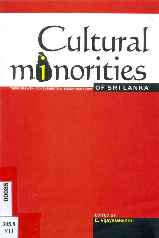 Cultural Minorities of Sri Lanka :their growth , Archivement and Relevance today Image