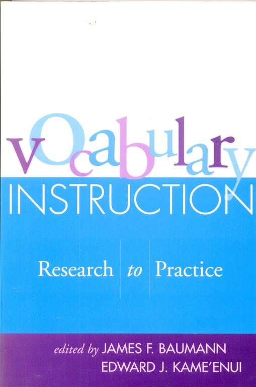 Vocabulary Instruction Research to Practice Image