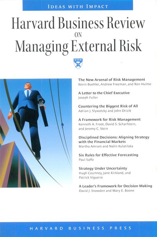 Harvard Business Review on Managing External Risk Image