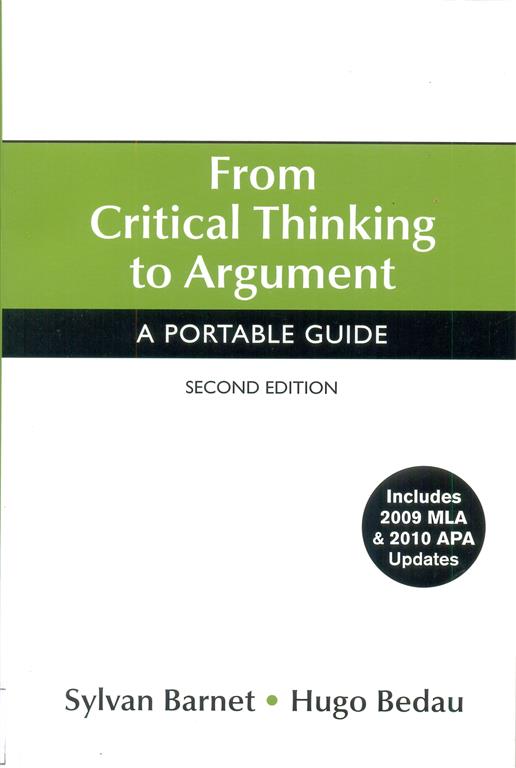 From Critical Thinking to Argument : A Portable Guide , 2 nd edition Image