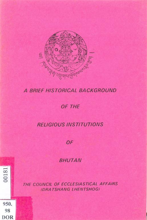 A Brief Historical Background of the Religious Institutions of Bhutan-image