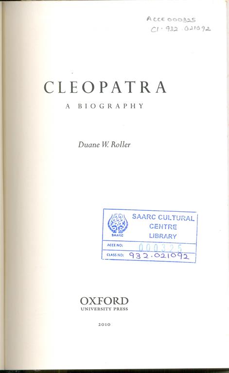 Cleopatra A Biography-image